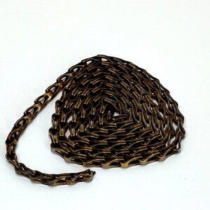 Brass Chain 65" Heavy Duty Used On Padlocks or Clock Weights Antique Circa 1910s